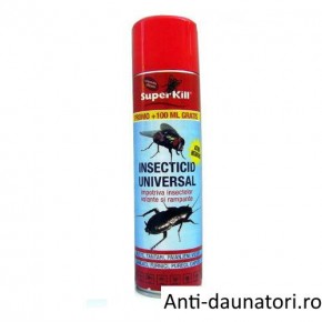 Spray insecticid universal ce combate gandacii de bucatarie imediat - Super Kill 400 ml